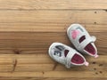 Cute little girl grey shoes with word Ã¢â¬ÅloveÃ¢â¬Â